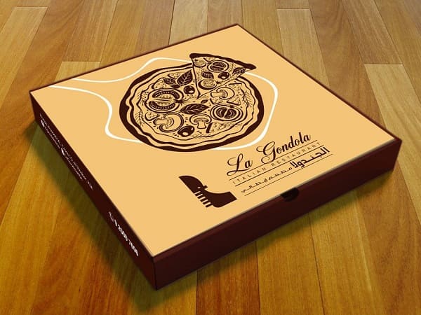 جعبه پیتزا با تصاویر جذاب