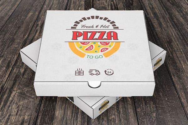 جعبه پیتزا با طراحی کلاسیک